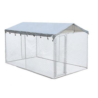 China Custom Outdoor Windproof Chain Link Dog Kennel Barrier Panels Breathable Large for sale