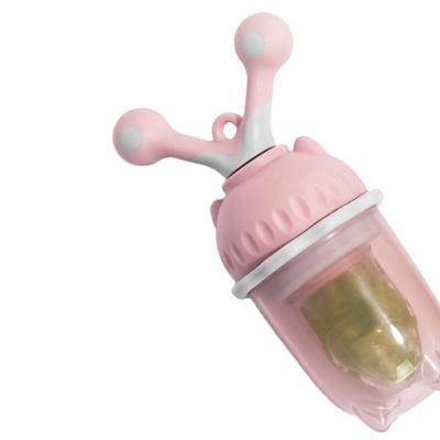 China BPA Free Shiguang Lover OEM Baby Feeding Supplies Spiral Advancement Easy Disassemble Baby Fruit Feeder Nipple Food Baby Pacifier for sale