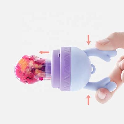 China BPA Free Elk Baby Bites High Quality Food Grade Silicone With PP Shell Baby Fruit Feeder China Factory Direct Wholesale for sale