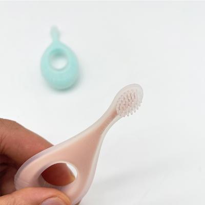 China Soft Material Is A Toothbrush That Can Clean Mouth.etc Food Grade Silicone Baby Safe Soft Silicone Toothbrush Baby Bpa Free Teether Toy for sale