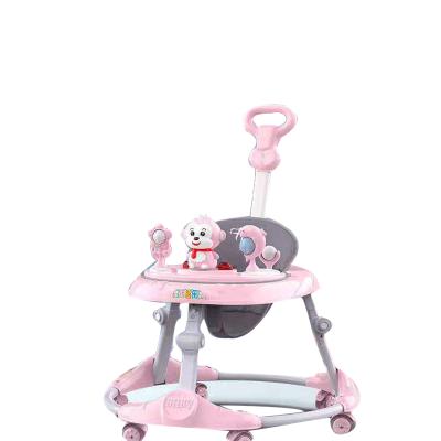 China Monkey Adjustable Baby Walker Seven-Speed ​​Adjustment Male and Foldable Baby Anti-O-Leg Music Walker and Female Lightweight for sale