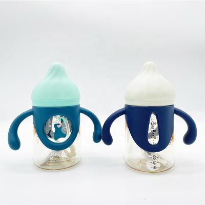 China 2021 Hot Sale BPA Free Cute Ice Cream Shape Baby Ppsu Newborn Feeding Milk Bottle Biodegradable Baby Bottle for sale