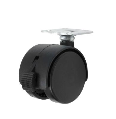 China 40mm Ball Caster Nylon Black Wheels Modern Small Plastic Furniture for sale