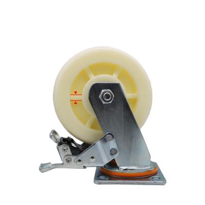 China Rigid Industrial Caster Wheel Maker 8 Inch Wheel With Heavy Duty Caster Bench Caster Low Profile for sale