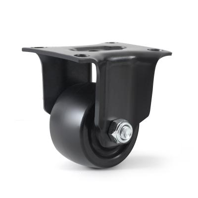 China Rigid Super Load Capacity 2 Inch Heavy Duty Trolley Wheel Industri Caster Rubber Nylon Wheel for sale