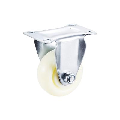 China Wholesale China Manufacture Flat Free 3 Inch White Nylon Directional Industrial Trolley Caster Wheels for sale