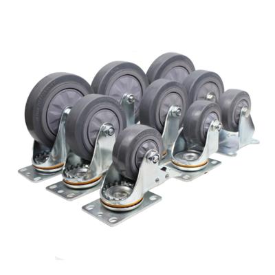 China swivel & Changcun Factories Rigid Premium Trolley Wheel Heavy Duty Plastic Casters Furniture Wheels for sale