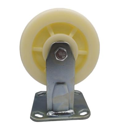 China Good Selling Rigid 150mm Fixed Type 6 Inch Rubber Tire Caster Wheel PVC Rigid Industrial Roller Caster Wheel Manufacturer for sale