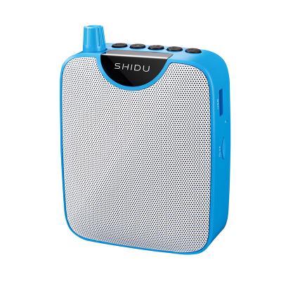 China Original M500 SHIDU Screen 10Watts UHF Wireless PA System Portable Sound LED Speaker Voice Amplifier With Microphone 116*86*46mm for sale