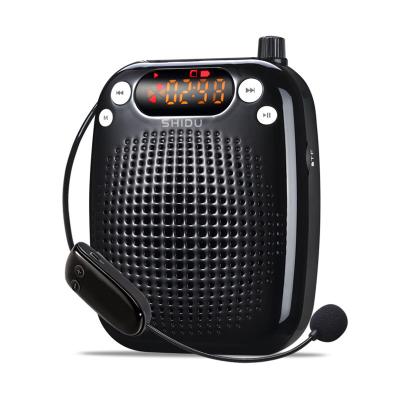 China Game Visual Original Sound 10W S611 SHIDU High Frequency Wireless Mini Size Portable Voice Amplifier UHF PA System for Teaching for sale