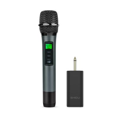 China Wireless Handheld Microphone Apply To Any MIC Input Audio Device SHIDU U10 Metal UHF Handheld Wireless Microphone Professional Apply To Any MIC Input Audio Device for sale