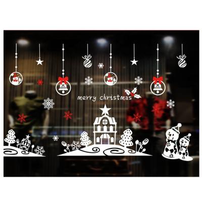 China Best Price High Quality Decorative Merry Christmas Window Sticker Static Sticker For Home Decor for sale