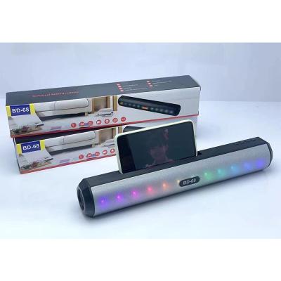 China Outdoor Portable Audio Player Boombox Speaker Wholesale Wireless Stereo Speaker With Led Light for sale