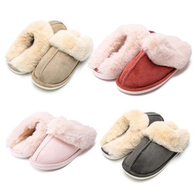 China Non Slip Breathable Indoor Winter Womens Warm Memory Foam Fluffy Soft Home Slippers For Ladies for sale