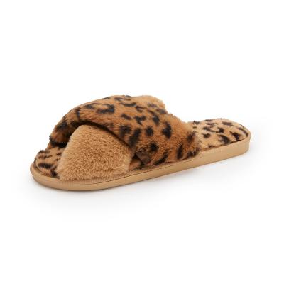 China Breathable Winter Home Slippers Shoes Hairy Toe Slides Women Warm Faux Fur Ladies Soft Plush Female Open Slippers for sale