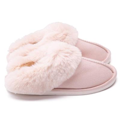 China Fashion Trend Pink Slippers Cotton Autumn/Winter Comfortable Indoor Open Toe Slides for sale