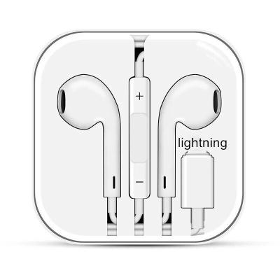 China In-ear Earphone with Microphone Wired Stereo Earbuds for Apple iPhone 8 7 Plus X XS MAX XR iPod Wired Earphone for sale