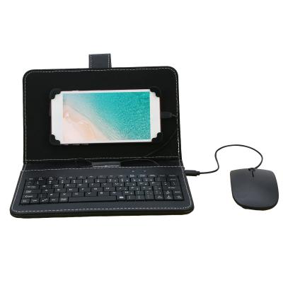 China Plug-and-Play Tablet Keyboard Protective Mobile Phone Case with Mouse for 4.2-6.8 inch Android Phone with OTG Function Compatible for Huawei for sale