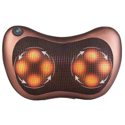 China Wholesale Home Electric Neck Shoulder Pillow Massage Pillow Body Car Back Massager Pillow With Heat for sale