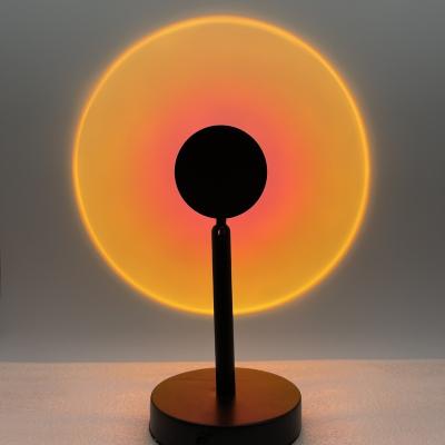 China Modern LED Night Light Projector Sunset Table Lamp Rainbow Projection for Living Room Bedroom Backround Wall Decoration for sale