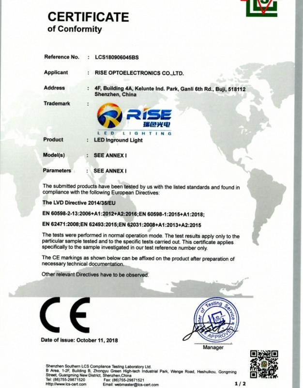 CE - Rise Optoelectronics Co., Ltd.