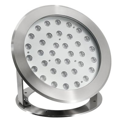 China LANDSCAPE 36W Stainless Steel DC24V Led DMX 512 IP68 RGB RGBW LED Underwater Bottom Water Fountain Lights for sale