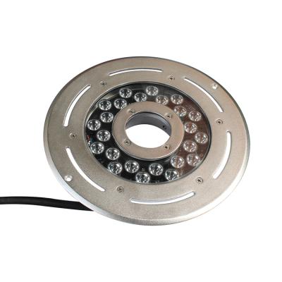 China LANDSCAPE 316LSS High Quality DMX RGB Led Underwater Lighting IP68 72watt Led Fountain Ring Lights for sale