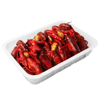 China Disposable Microwavable Blister Food Packaging RPP/PP Food Tray RPP/PP Grade Plastic Meat/Crawfish Packaging Tray for sale