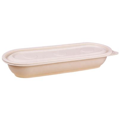 China Bio Degradable Food Packaging Take Away Disposable Biodegradable Microwavable Bowls Cornstarch Takeaway Container For Food for sale