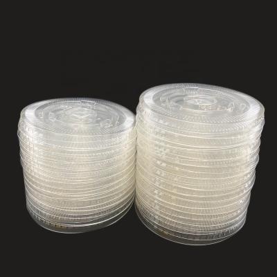 China Non Spill Plastic Disposable Eco Friendly Clear Drinking Plastic Juice Bubble Tea Cups With Lids for sale