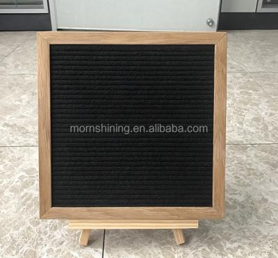 China (Black or other color) Handcraft Felt Grooved Felt Frame Variable Letter Board Wood Board with Letters for sale