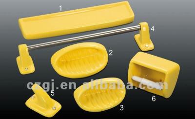 China Home Or Hotel Use G006 Yellow Ceramic Bathroom Accessories for sale