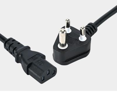 China South African Underground Computer Power Cord, NEMA 5-15P to C13, 10A 125V, 18AWG, Black Replacement AC Cord, Printer Power Cord for sale