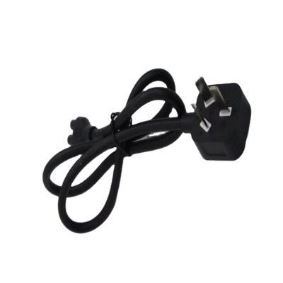 China National standard PVC three-hole three-plug suitable for national standard notebook plug power cord 1.2m plum tail power cord for sale