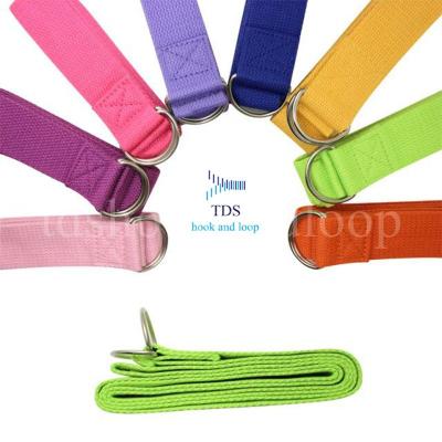 China Whole Sale Cotton Yoga Sport 100% Cotton / Poly Factory / Polyester Yoga Stretch Strap for sale