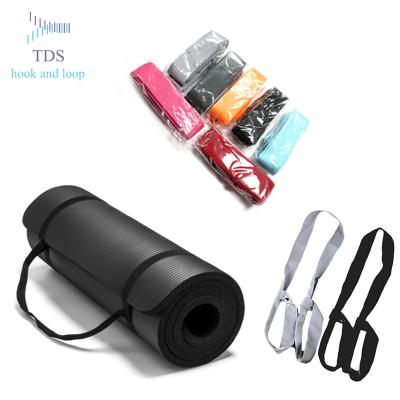 China Wholesale New Design Gym Adjustable Yoga Mat Carry Sling Cotton Strap for sale