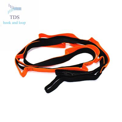 China Hot Sale Eco-friendly Premium Quality Multi-Loop Yoga Strap Fitness Stretching Yoga Strap for sale