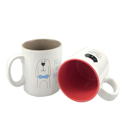 China 2021 Wholesale Viable Sublimation Ceramic Coffee Mug Big Tall Coffee Mugs Tazas Para Sublimar for sale