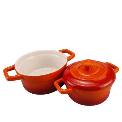 China Sustainable Modern Gift Bake Ceramic Cheese Tortilla Rice Soup Bowl Set With Lid for sale