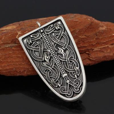 China Platinum Viking Brooch Sweden Scandinavian Viking brooch jewelry talisman women brooch for sale