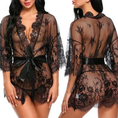 China European beautiful women's underwear lace sexy plus sexy pajamas plus big size underwear sexy lingerie en venta