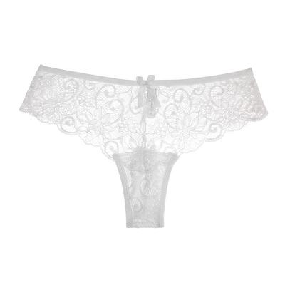 中国 European and American antibacterial design lady cotton lace thong T sexy pants 販売のため