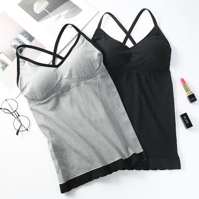 China HOT Selling Women's Seamless Underwear Breathable Invest Tank Tops Shaper Bralette Tank Tops Camisoles Bra for sale