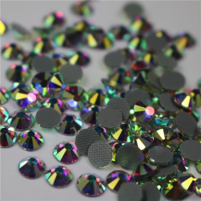 China Flatback 16 Hotfix AB Cut Crystal Rhinestones ss3-ss50 All Size Glue Round Shiny Strong Rhinestone For Apparel, Studs, Bags, Shoes for sale