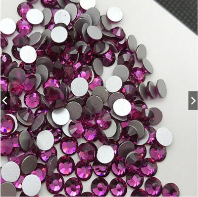 China Flatback HEPING ss3-ss40 Amethyst Glue On Crystal Stones Hotfix Rhinestones / Flat Back No for sale