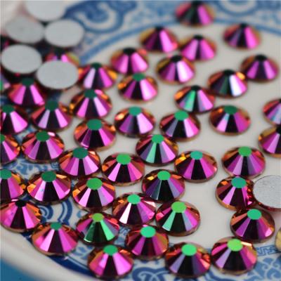 China High quality rainbow of sale new Flatback ss3-ss50 ab rose gold hot fix rhinestone for sale