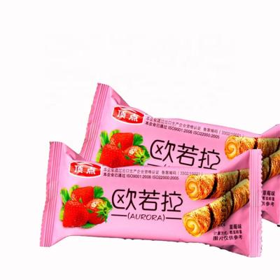 China Custom Printed Pouches Moisture Proof Bags Laminated Rollstock Films With Stock Logo Snack Packing Roll Film for sale