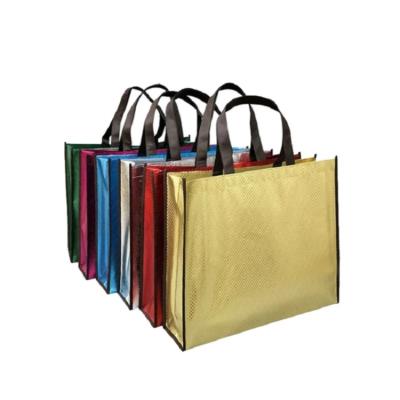 China Hot Sale Lower Price Organizer Foldable Shopping Bag Professional Color Knitting Coated Nonwoven Bag Eco-friendly for sale