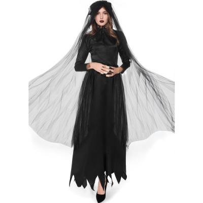 China Female Ghost Witch Costume Zombie Bride Adult Costumed Grim Reaper Halloween Costume Female Cosplay Costume for sale