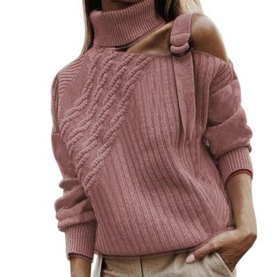 China Autumn Winter Stylish Ladies Long Sleeved Designer Sweater For Straps New Style Breathable for sale